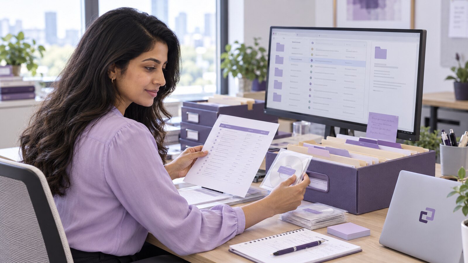 An assistant reconciling document collection folders with a source inventory.