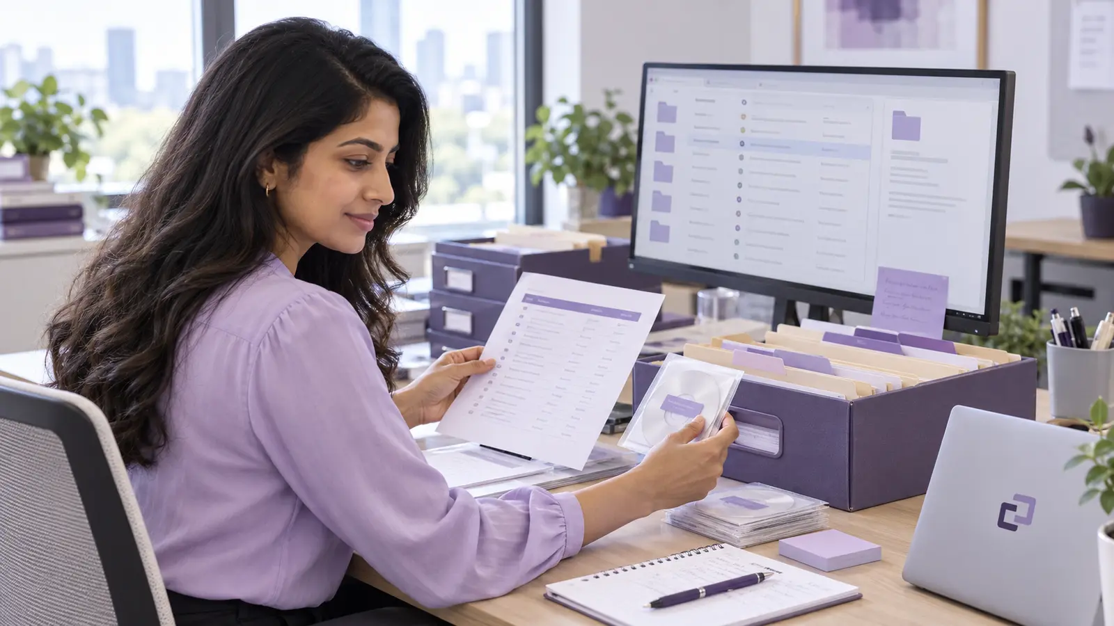 An assistant reconciling document collection folders with a source inventory.